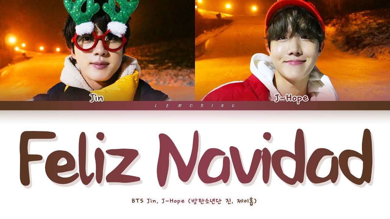 BTS Jin J hope Feliz Navidad Lyrics    Feliz Navidad  Color Coded LyricsEspEng