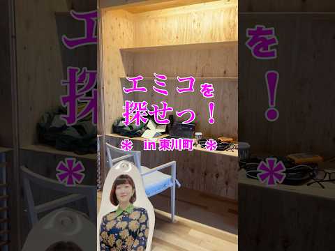 どこにいるの？エミコを探せ編集中！？ #東川町 #川村エミコ #隈研吾