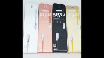 Jellico   Dây cáp sạc nhanh Carat Series 1M cổng Micro   KS07   3 1A có đèn