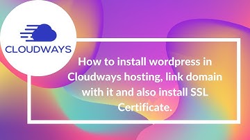 How to install Wordpress in Cloudways Web Hosting