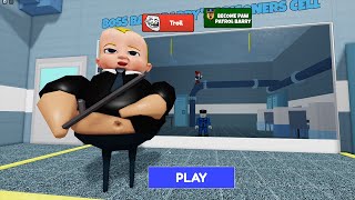 Boss Baby Barrys Prison Run Obby New Update - Roblox All Bosses Battle Full Game 