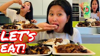 MUKBANG | ADOBONG ATAY NANG MANOK | PRITONG TALONG | RICE