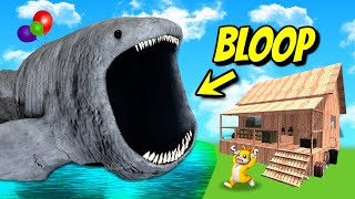 BLOOP vs DESTRUCTIBLE HOUSE!! (Garry's Mod Sandbox)