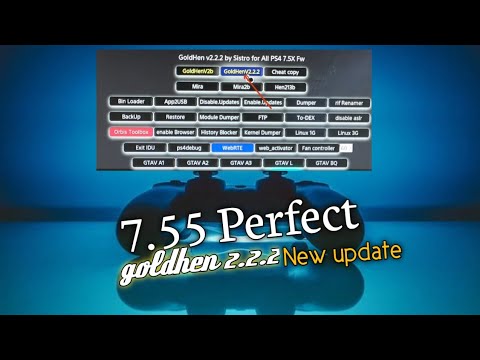 PS4 jailbreak 7.55 new update goldhen 2.2.2 100% Perfect no problem no kp.host by karo