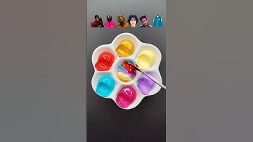 Raad de gemengde kleur van Squid Game3 (deel 136) #squidgame #squidgame3 #kleurmenging #voldoenin...