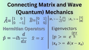 Linking Matrix and Wave Mechanics Hermitian Operators and Eigenvectors