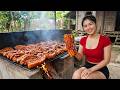 TIMELAPSE: Buying Pork at Local Market – Smoking, Preparing and Selling Traditional Meat