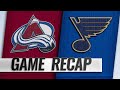 Blues top Avalanche on O'Reilly's SHG in OT