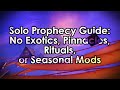 Destiny 2: Prophecy Solo Flawless Dungeon Guide - No Exotics, Pinnacles, Rituals, or Season Mods