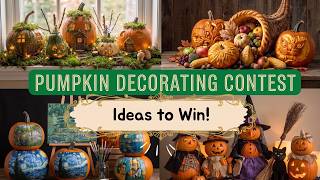 Win First Place Pumpkin Decorating Contest Ideas to Win 2026 with Glitter and Sculpted Details