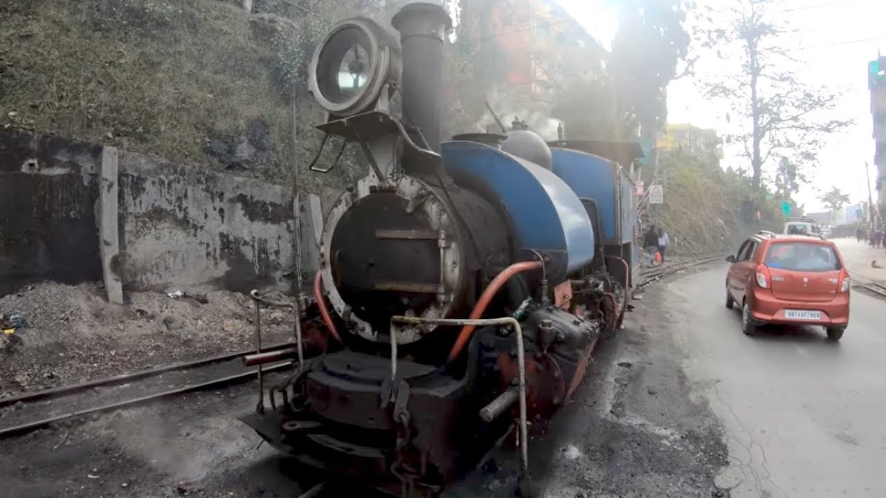Darjeeling steam engine Toy Train, India in 4K Ultra HD YouTube