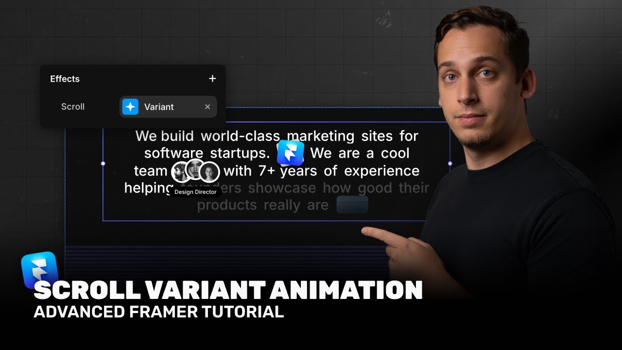Animate Text Variants with Scroll Sections in Framer LIKE A PRO!