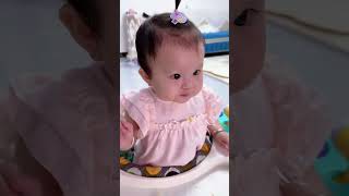I Really Have a Little Foodie Baby Tuan Tuan #baby #babyfeeding #cutebaby