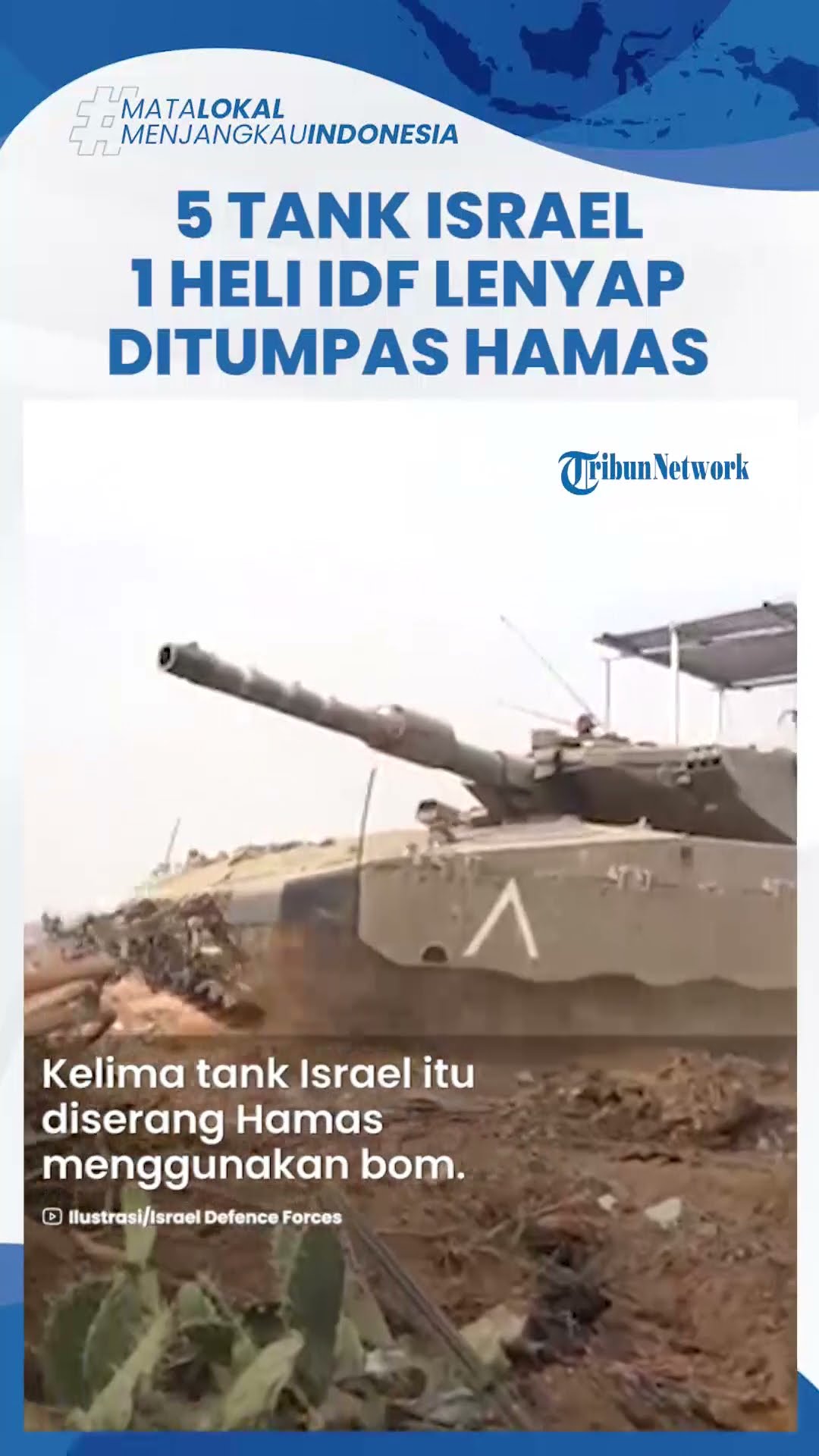 Hamas Bangkit! Lima Tank hingga Helikopter Militer Israel Disasar Bom dan Rudal, IDF Bungkam