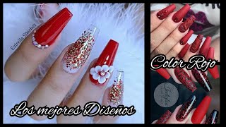RED ACRYLIC NAILS 2021 RED NAILS RED NAIL DESIGNS ACRYLIC NAILS 2020