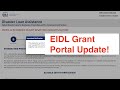 $10,000 EIDL Grant Portal Update | PPP Application Timing Update