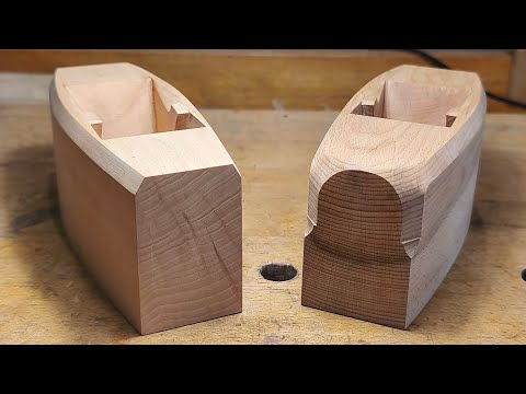 087 How I round the chamfers on my hand plane's heel