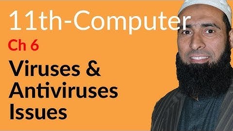 ICS Computer part 1, Ch 6 - Virus & Antivirus Issues - 11th Class Computer