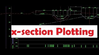 X-section Plotting for earthwork quantity