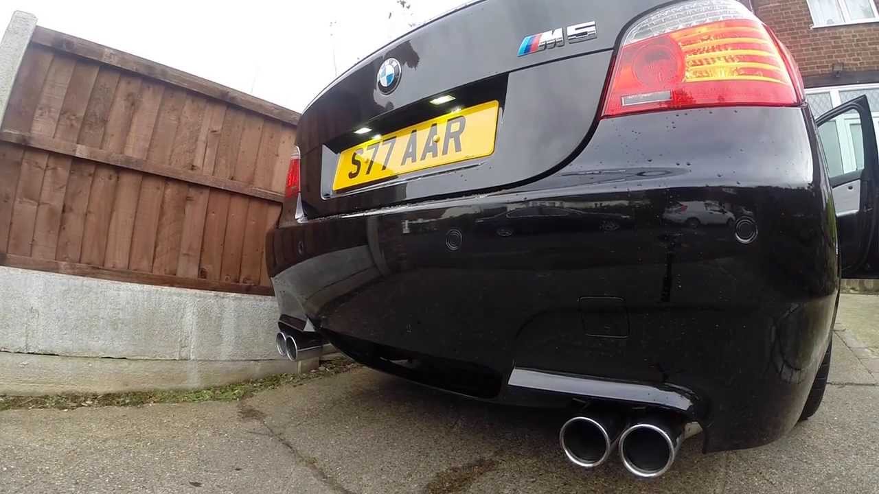 BMW M5 E60 V10 COLD START VIDEO EXHAUST ENGINE REV REVVING 1080P YouTube