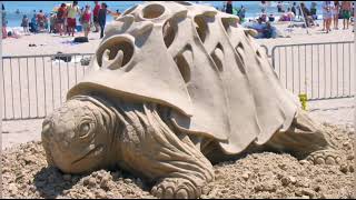 Sand sculpture art فن النحت على الرمال