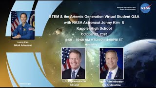Artemis Generation STEM event with Rep. Ed Case and Astronaut Jonny Kim
