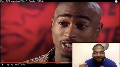 Tupac BET Interview with Ed Gordon (1994) Reaction