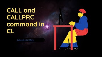 CALL and CALLPRC command in CL