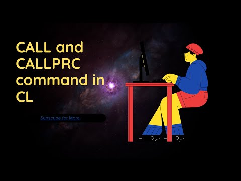 CALL and CALLPRC command in CL