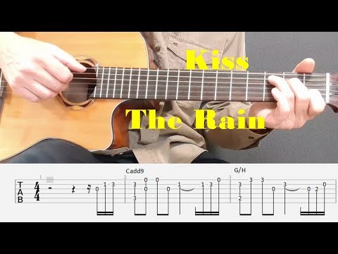 Kiss The Rain - Yiruma - Fingerstyle guitar with tabs