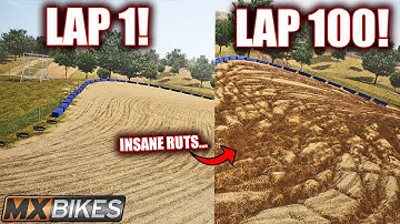 I SURVIVED 100 LAPS OF MAX ERODE ON MXBIKES AND MADE THE DEEPEST RUTS EVER.