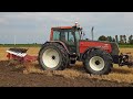 Valmet 8050 open pipe  onland ploughing  ovlac 8 furrow eco plough  6 cylinder pure sound 