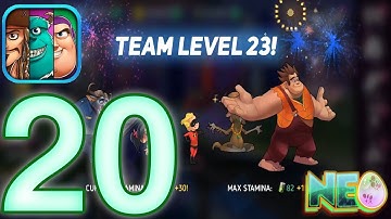 Disney Heroes: Battle Mode Gameplay Walkthrough Part 20 - Team Level 23! (iOS, Android)