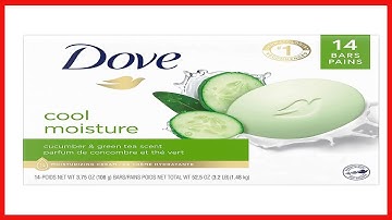 Dove Skin Care Beauty Bar For Softer Skin Cucumber and Green Tea More Moisturizing Than Bar Soap