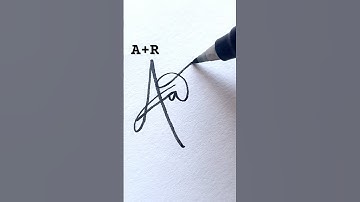 A+R      || Comment your name..|| #viral  #cursive #cursive-handwriting #shorts