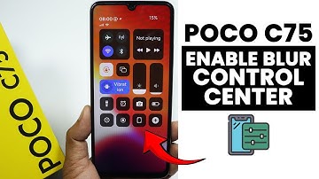Get Blur Control Center in Poco C75 - Set Blur Control Center