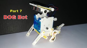 part7 : Dog bot assembly: 14 in 1 solar robot educational toy kit/ Build your own robot