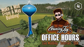 #OfficeHours 04 | Making a Mod from a Map Building | #FS22 Modding · Tutorials · Q&A.