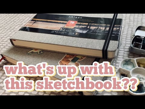 ARTEZA WATERCOLOR BOOK REVIEW (this paper is weird) 