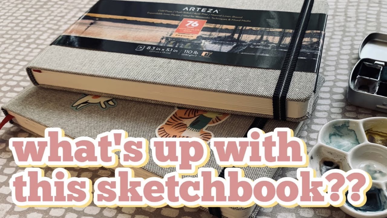 ARTEZA WATERCOLOR BOOK REVIEW (this paper is weird) 