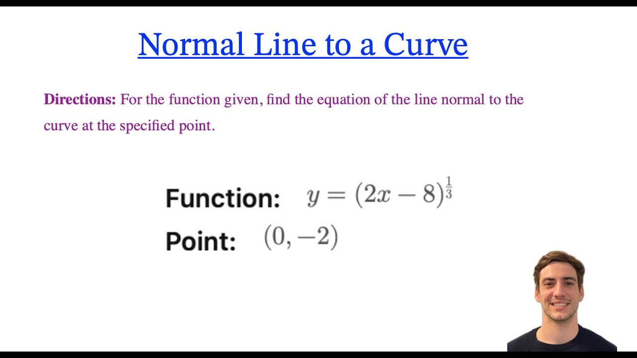 Math Calculus: Find the Equitation of a Normal Line (Calculus Tricks ...