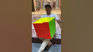 Relay smallest cube to giant cube #rubik #cube