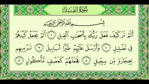 أجمل تلاوة فارس عباد سورة الفيل كاملة Fares Abbad . . . . .