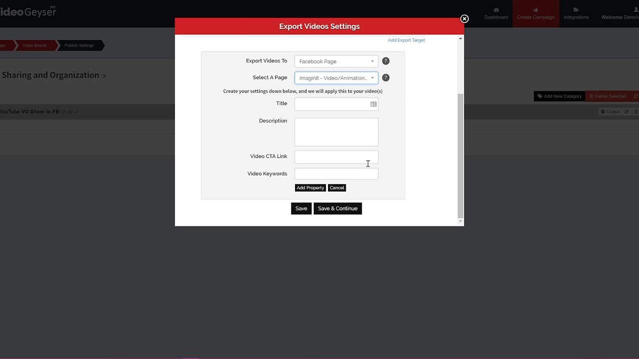 Adding Output Settings in VG - YouTube