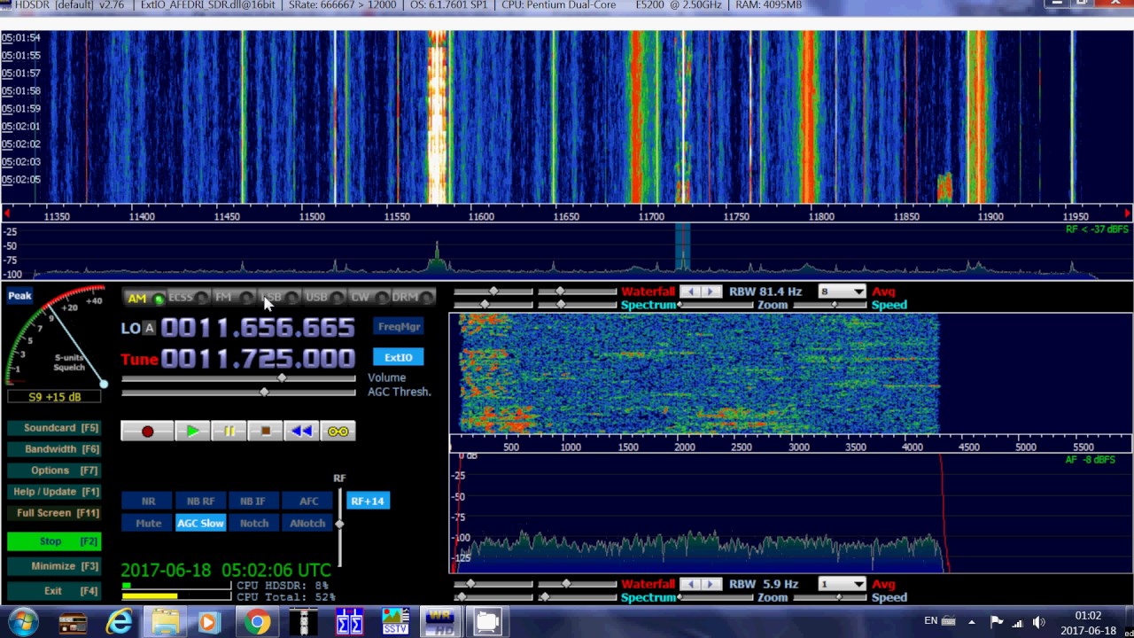 Radio New Zealand interval signal into sign on 11725 Khz Shortwave