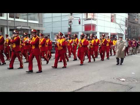 Cardinal Hayes High School Band At NYC St. Patricks Day Parade