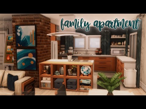 Видео: Уютная семейная квартира 🧡| Симс 4: Строительство | Cozy family Apartment | The Sims 4: Speed Build