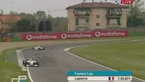 Carroll overtakes Jani into Turn 14 for 3rd place - 2005 GP2 Round 1 Imola Race 2