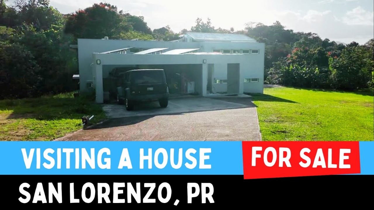 Visité casa en campo a la venta en San Lorenzo PR con terreno