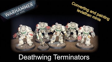 How to paint Dark Angels Deathwing Terminators converting the new leviathan terminators